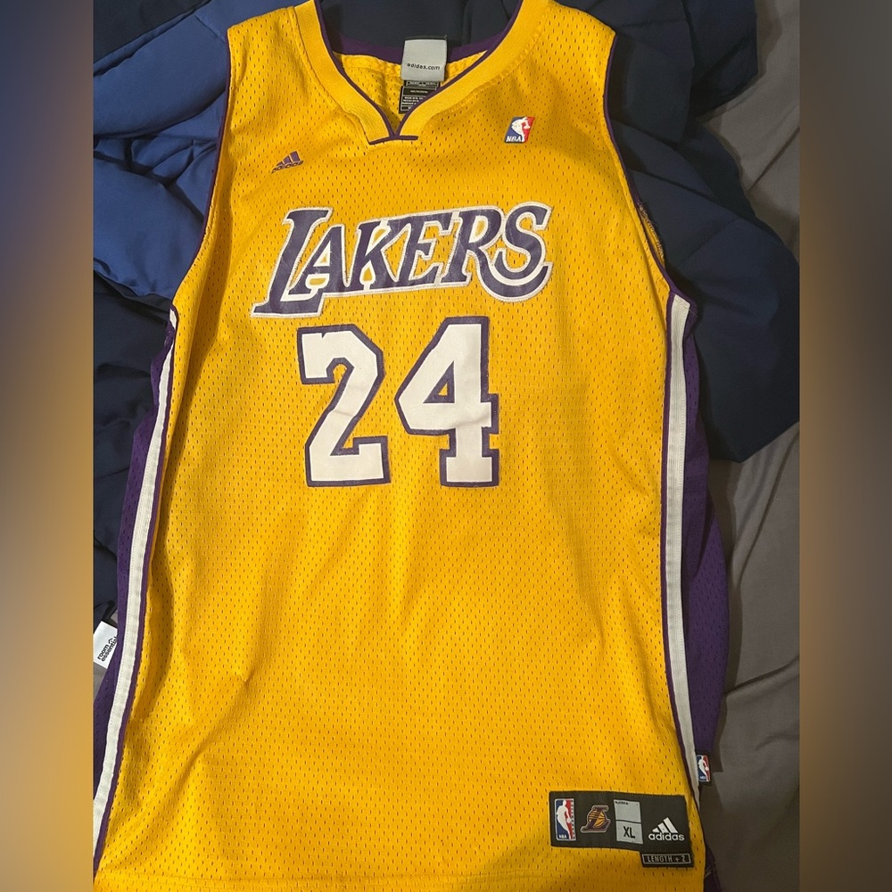 Yellow Lakers 24 Kobe Bryant Jersey